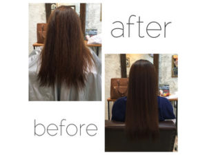 関内の美容室BOBのストレートBefore/After