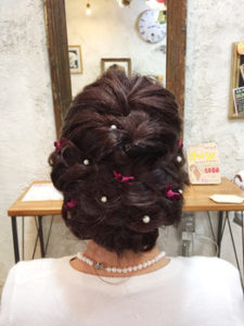 関内の美容室BOBのヘアアレンジ