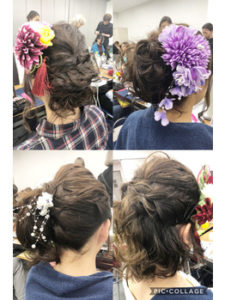 関内の美容室BOBの成人式のヘアセット