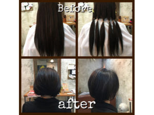 関内の美容室BOBのヘアドネーション